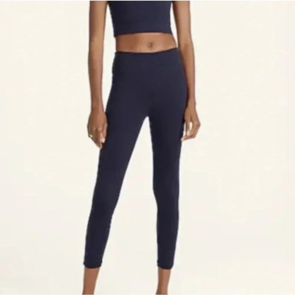 J. Crew Weekend High-Rise 7/8 Legging with Signature Flex Navy Blue Small - Picture 1 of 10